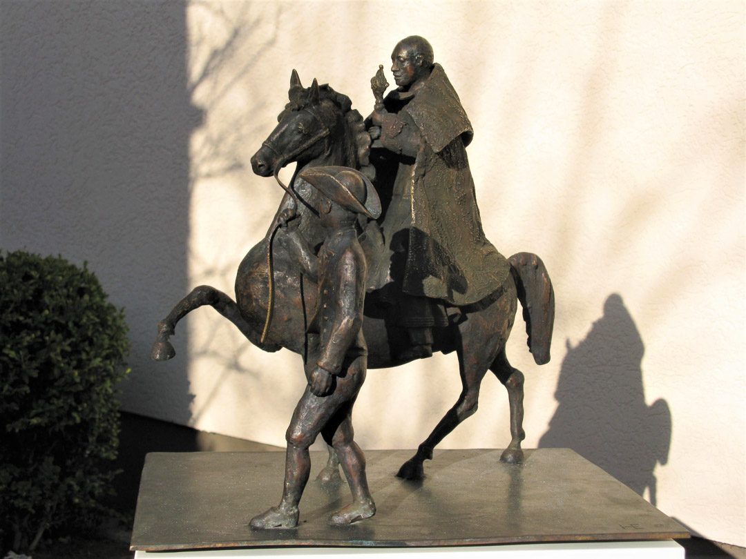 Georgi-Ritt Effeltrich (2006) Georgi-Ritt Effeltrich (2006), 53 x 50 x 45 cm. Pfarrhof Sankt Georg, 91090 Effeltrich. Foto: Heimo Ertl.